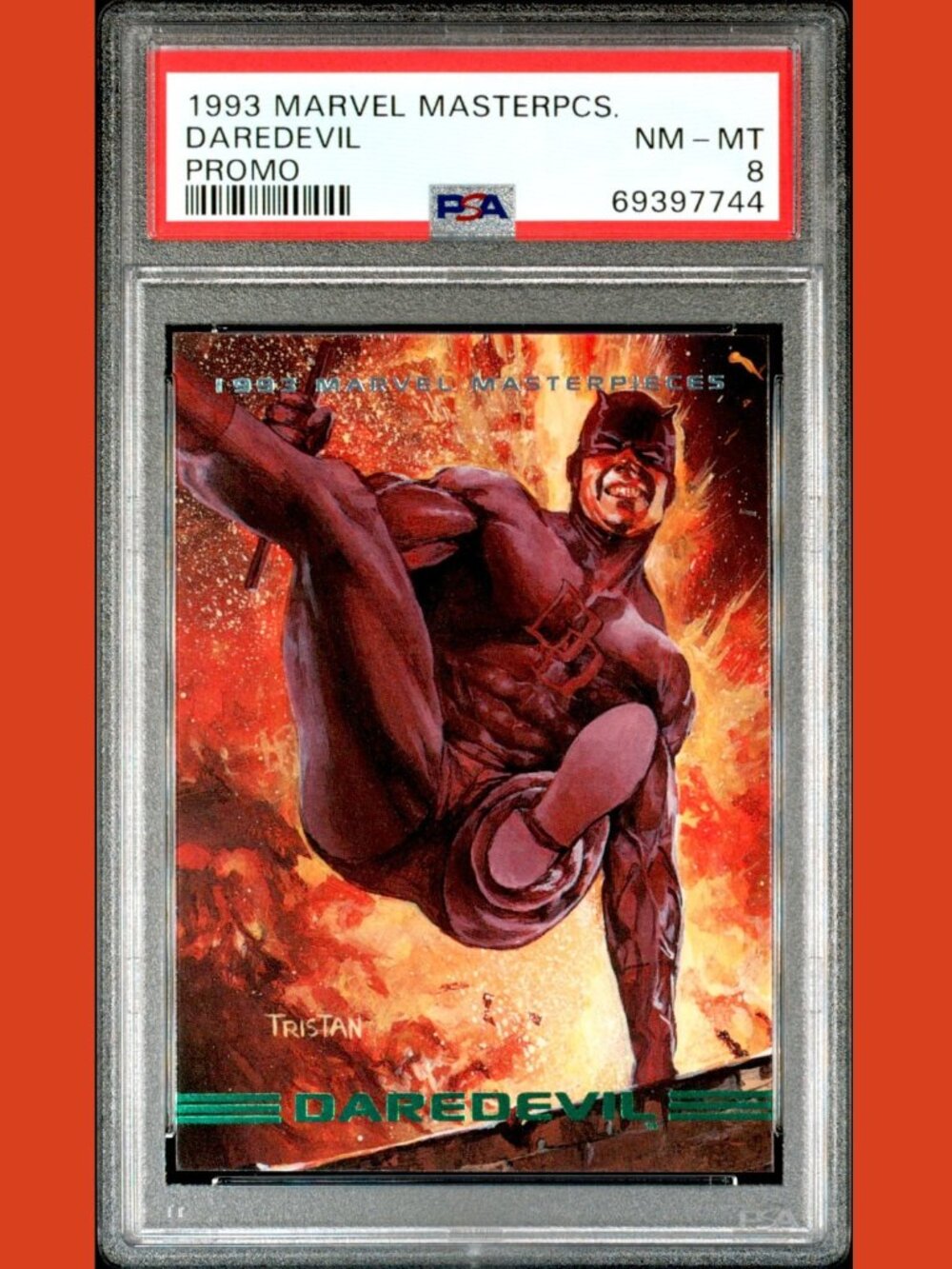 1993 Marvel Masterpieces Promo DAREDEVIL PSA 8 M NMT-Mint